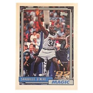 Mint 92-93 Topps Draft Pick Magic Shaquille O’Neill Rookie #362 Gem Gradable